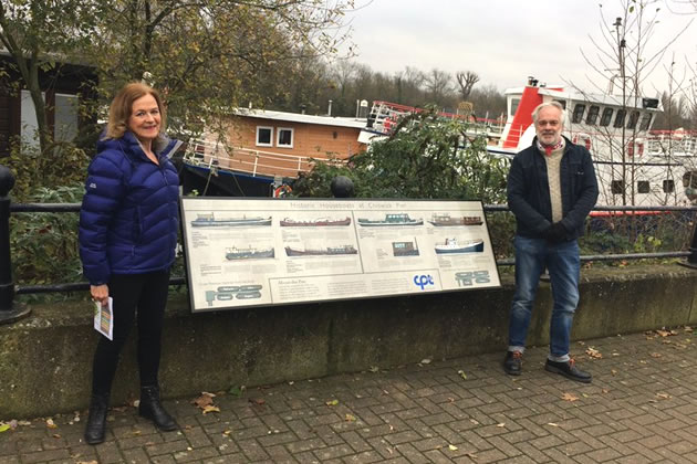 CPT�s Trust Officer Anne Gillon with Simon Clarke