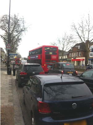 Chiswick High Road closed earlier this morning