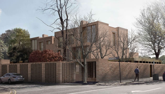 view of development at Dartmouth Place, from the A316