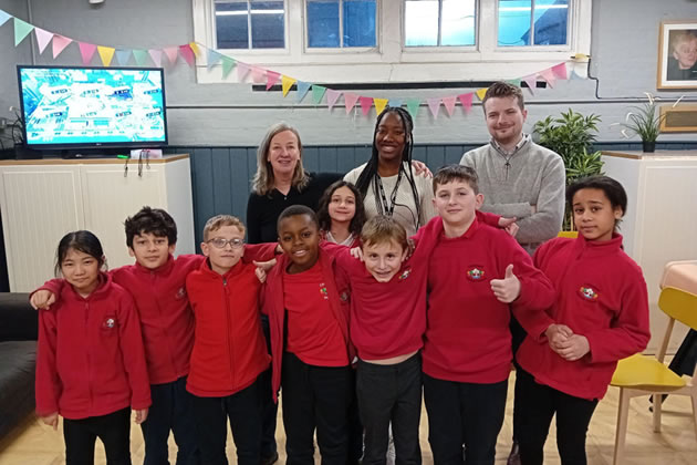 Dukes Meadows Trust trustees went to see the project they support in action 