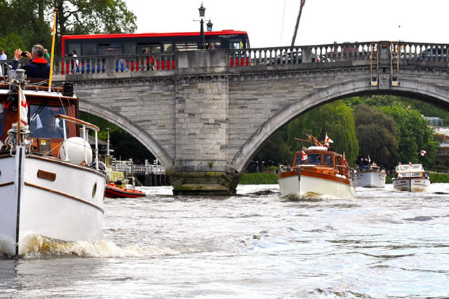 A previous Little Ships Flotilla on the Thames 
