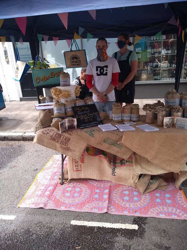 Happy Stall holders in the Flower Market 