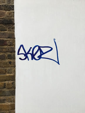 graffiti at shafran cafe 