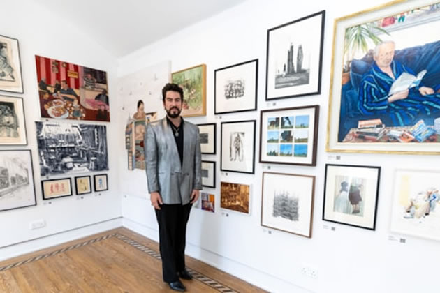 The winning artist Dr Adam Perchard