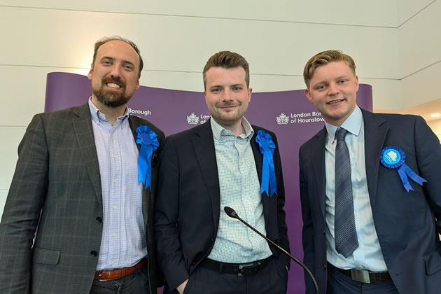 The winning candidates in Chiswick Homefields ward