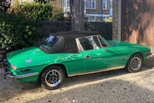 The stolen Triumph Stag