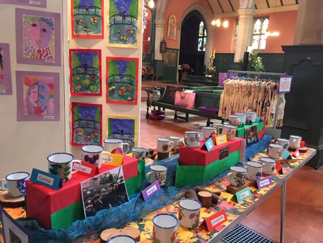 overall view of the art exhibition 