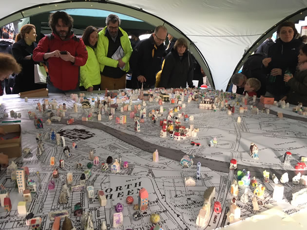 ceramic house map of chiswick 