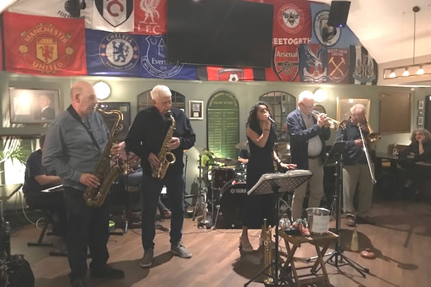 Tthe band performing during the September show. Picture: Tim Wacher 