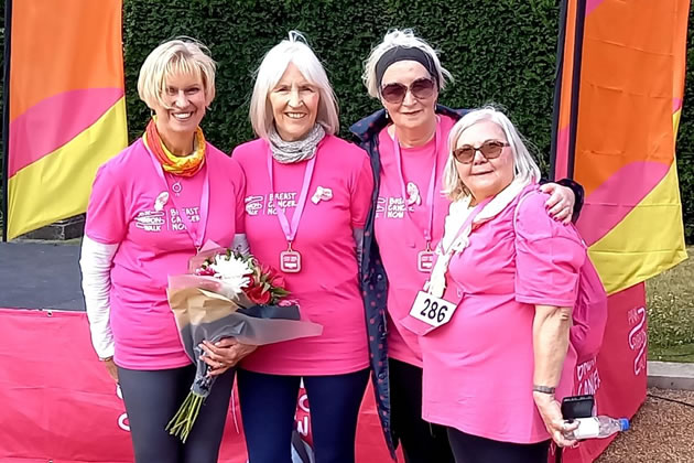 Christine and her friends came from Glasgow to take part 