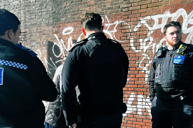 Police dealing with an incident in Chiswick