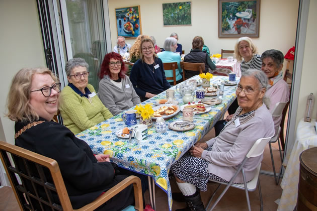 Two hours of conversation and laughter passed quickly