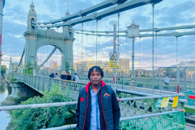 Cllr Ron Mushiso at Hammersmith Bridge