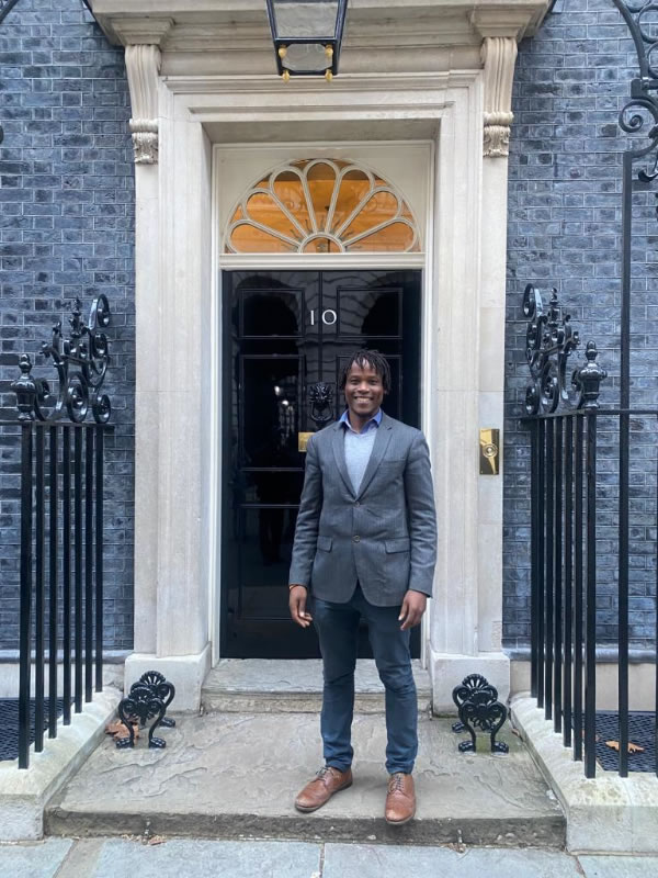 Cllr Mushiso at Number 10 Downing Street 