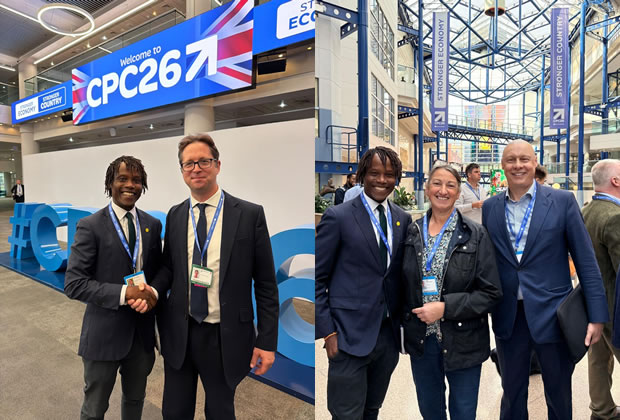 Left: Meeting with Alex Burgart -Deputy Leader. Right: Meeting fellow Conservative councillors from Surrey
