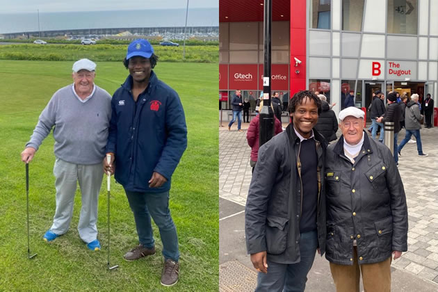 Cllr Ron Mushiso with his father Don Hassell aged 93 