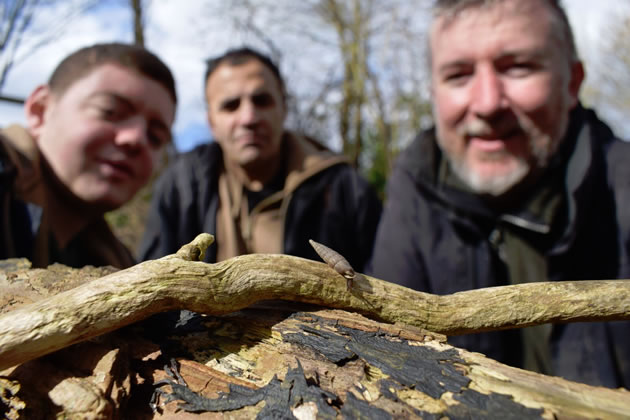 Henry, Hadi and Nathan from the conservation team