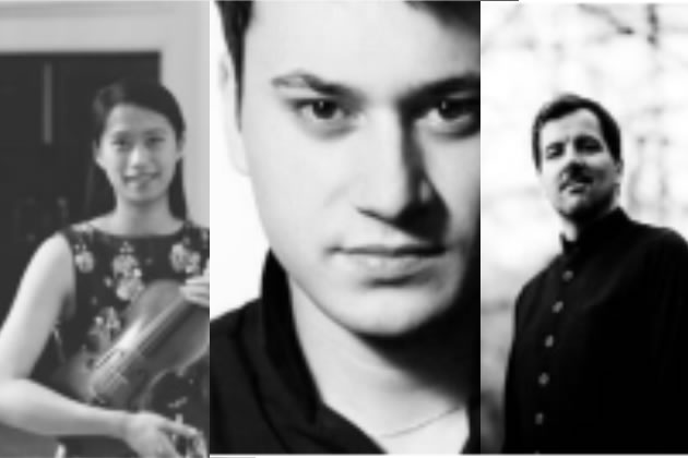 Doris Kuo on violin, Craig White on piano and Idlir Shyti on cello.