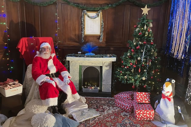 Santa will be handing out presents in his grotto