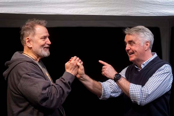 Bryan Dykstra with Tim Marriot rehearsing A Special Relationship 