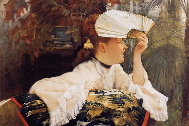 James Tissot ‘The Fan’ 1875, Wadsworth Atheneum Museum of Art, Hartford Connecticut