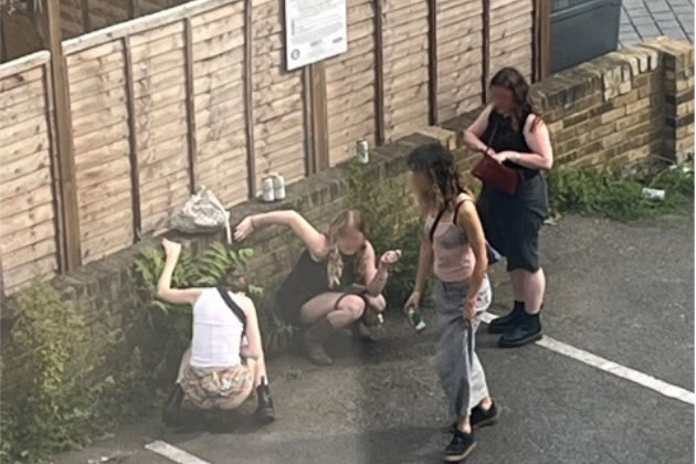 Picture taken today behind cafes and shops near Gunnersbury station 