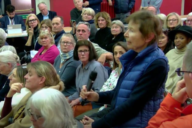 Virginia told the forum her husband's carers are struggling to reach them