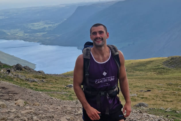 Will Harris training for his epic run