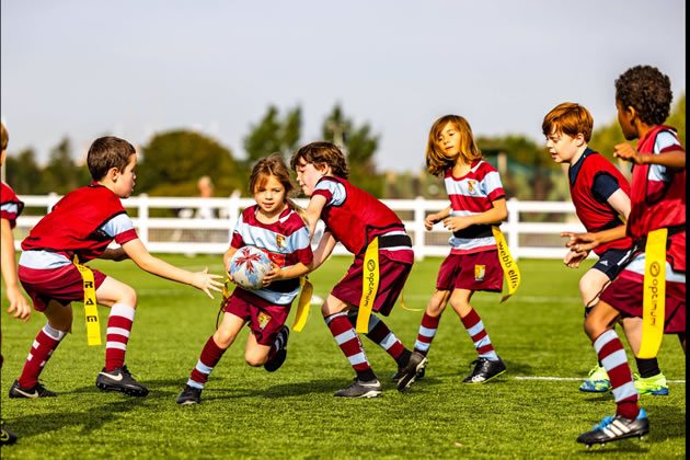 Minis training at Chiswick Rugby