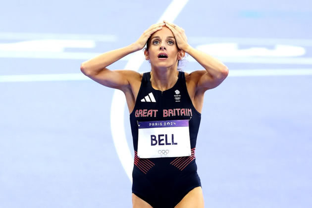 Georgia Bell realises what has just happened. Picture: BBC