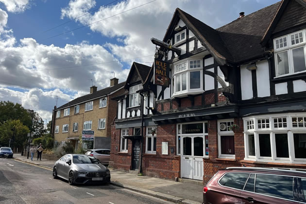 Work has been taken place to clear The Hole and the Wall pub this week 